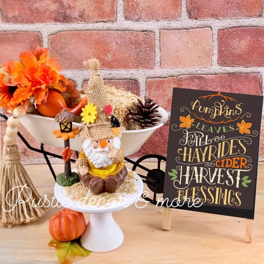 Fall Scarecrow For Your Tier Trays